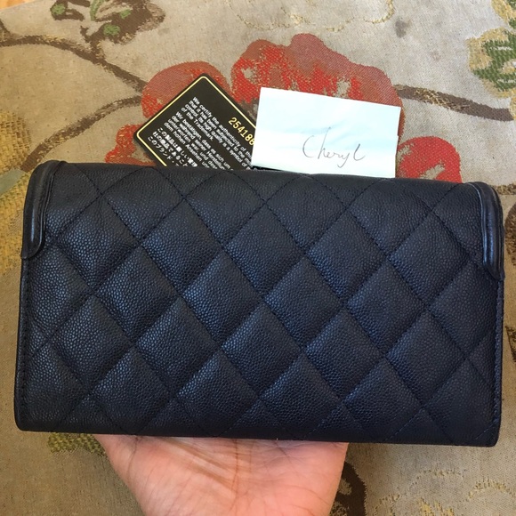 Authentic Chanel Filigree Long Wallet - Picture 5 of 6